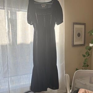 Christy Dawn Black Long Sleeve Dress